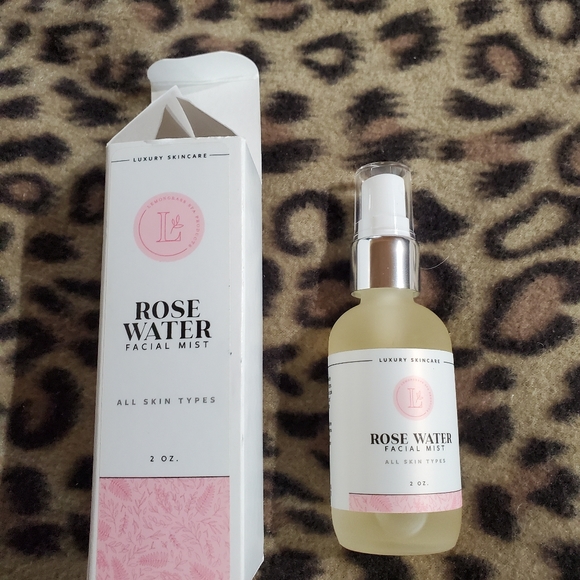 Lemongrass Makeup Rose Water Facial Mist 2 Ozs Poshmark